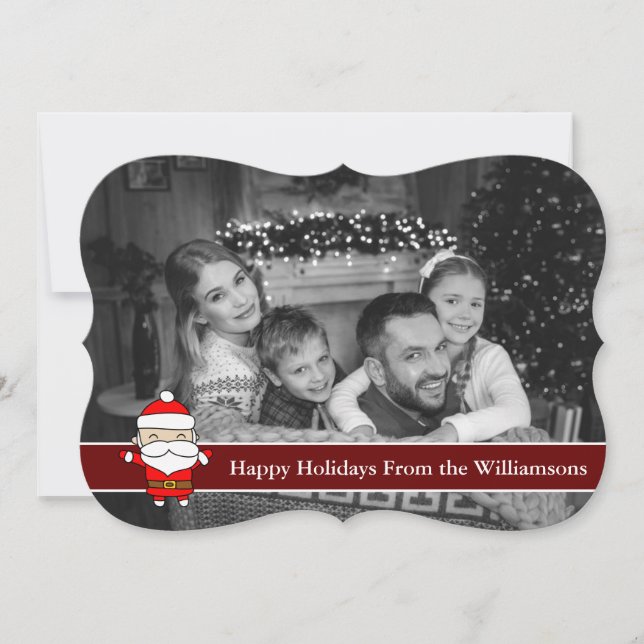 Auto Schwarz und Weiß Happy Urlaub Weihnachten Ext (Vorderseite)