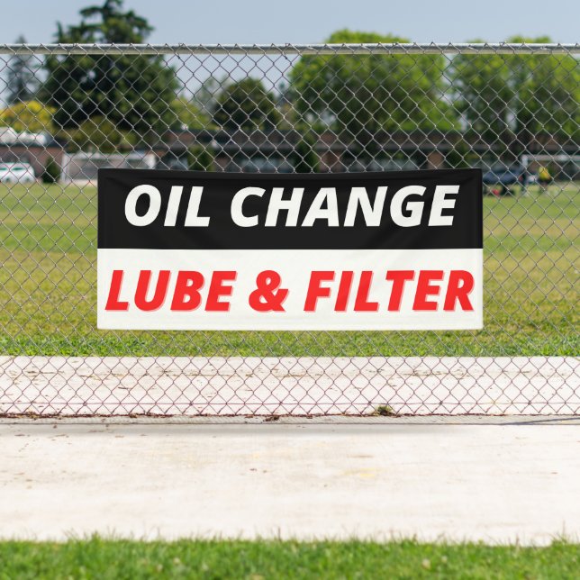 Auto Shop Ölwechsel und Filter Banner (Insitu)