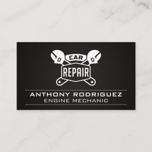 Auto Shop | Reparatur von Autos Visitenkarte (Vorderseite)