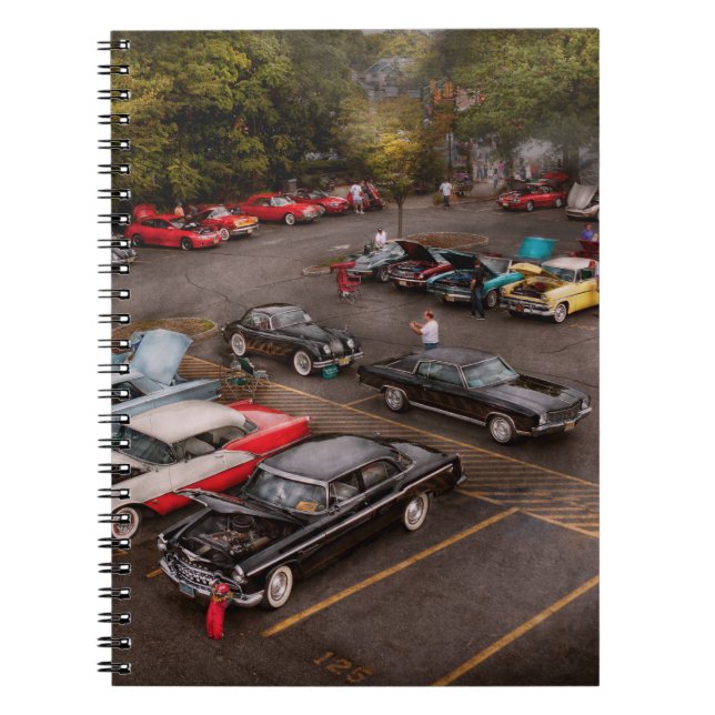 Auto - Show des antiken Autos Notizblock (Vorderseite)