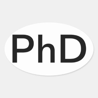 Auto Sticker PhD-Abschluss