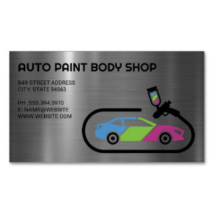Auto Support   Autolackierungen Magnetische Visitenkarte