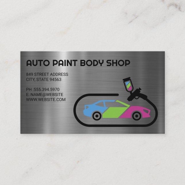 Auto Support | Autolackierungen Visitenkarte (Vorderseite)