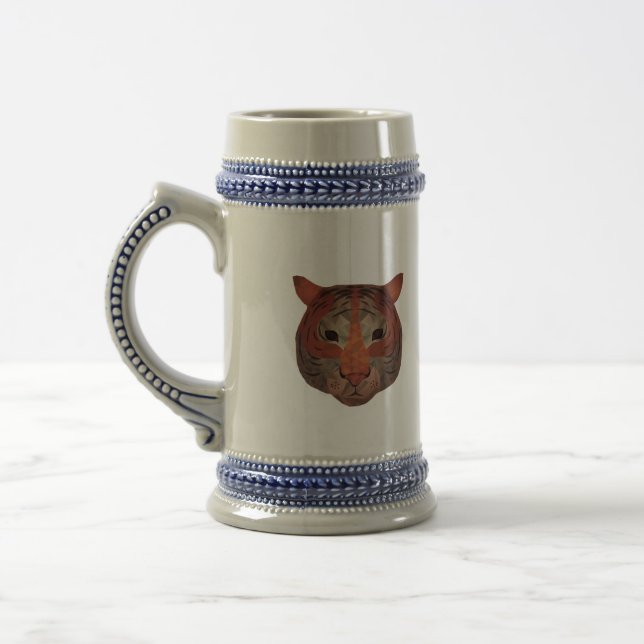 Auto Tiger Bierglas (Links)