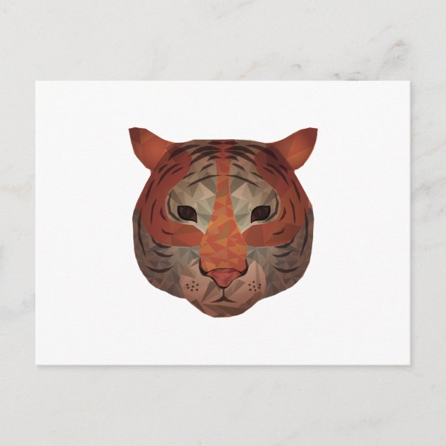Auto Tiger Postkarte (Vorderseite)