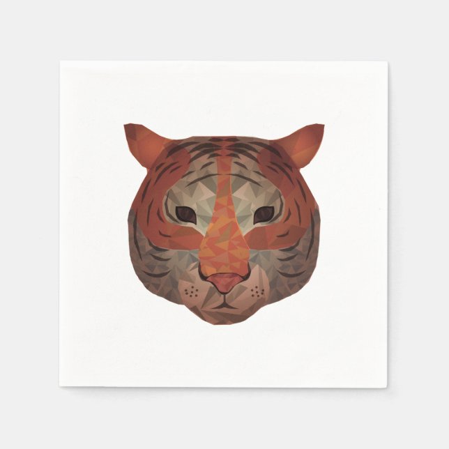 Auto Tiger Serviette (Vorderseite)