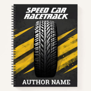 Auto Tire Road Book Cover Inspiration Notebook Notizbuch