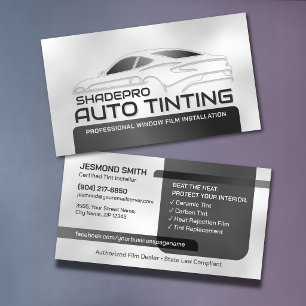 Auto-Tönungsfolien-Installateur Modern Visitenkarte