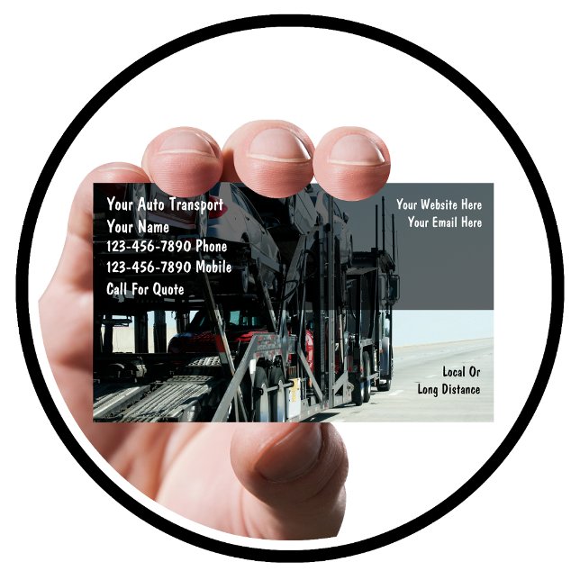 Auto Transport Business Cards Visitenkarte (Von Creator hochgeladen)