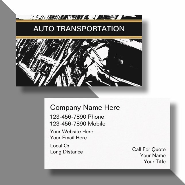 Auto Transport Business Cards Visitenkarte (Von Creator hochgeladen)