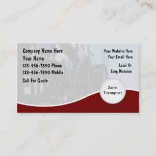 Auto Transport Business Cards Visitenkarte