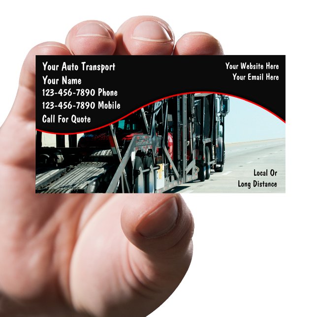Auto Transport Carrier Business Cards Visitenkarte (Von Creator hochgeladen)
