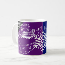 Auto und Baum Kaffeetasse