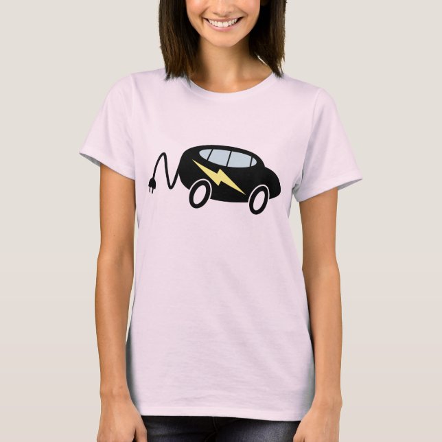 Auto- und Blitzschraube mit Stecker T-Shirt (Vorderseite)