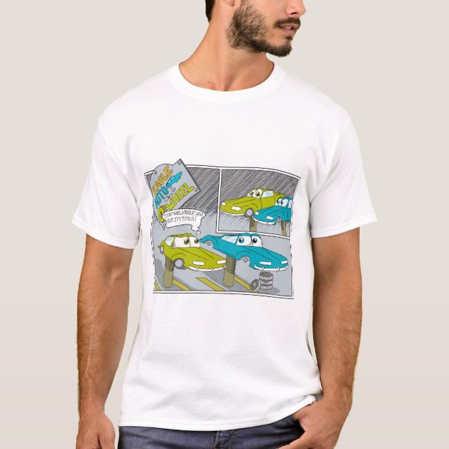 Auto und Reifen T-Shirt (Vorderseite)