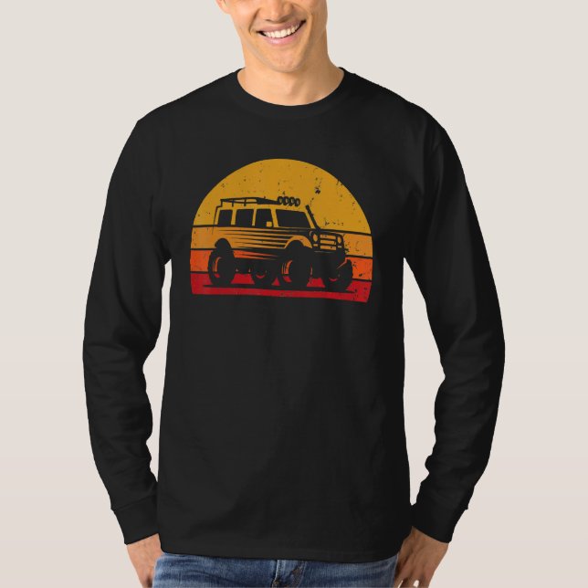 Auto Vintages Cooles Camping Kraftfahrzeug Auto T-Shirt (Vorderseite)