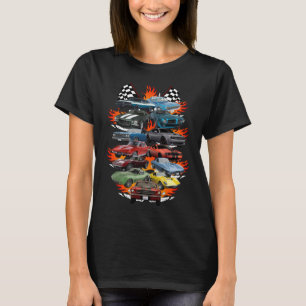 Auto-Wahnsinn! Muscle Cars, Oldtimer und Hot Rods T-Shirt