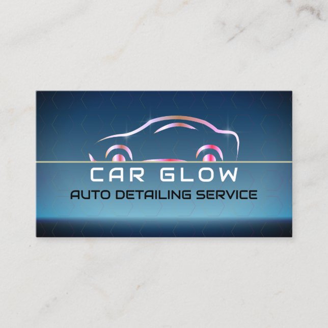 Auto waschen, reinigen Das Autologo Visitenkarte (Vorderseite)