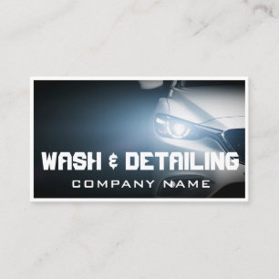 Auto Wash & Auto Detection Moderne Dunkelheit Visitenkarte