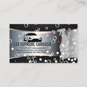 Auto-Wash-Logo   Seifenblasen-Visitenkarte Visitenkarte