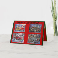 Auto-Weihnachtskarte