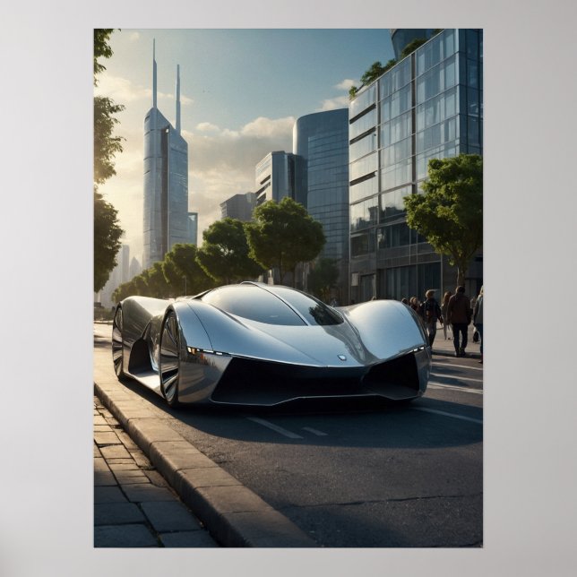 Auto Wow! Futuristisches Auto 03 Poster (Vorne)