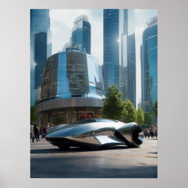 Auto Wow! Futuristisches Auto Poster