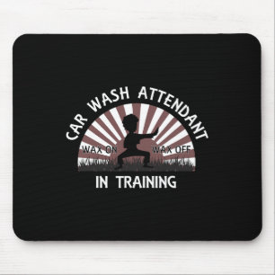 Autoabfall im T-Shirt - Wachs auf Wachs Mousepad