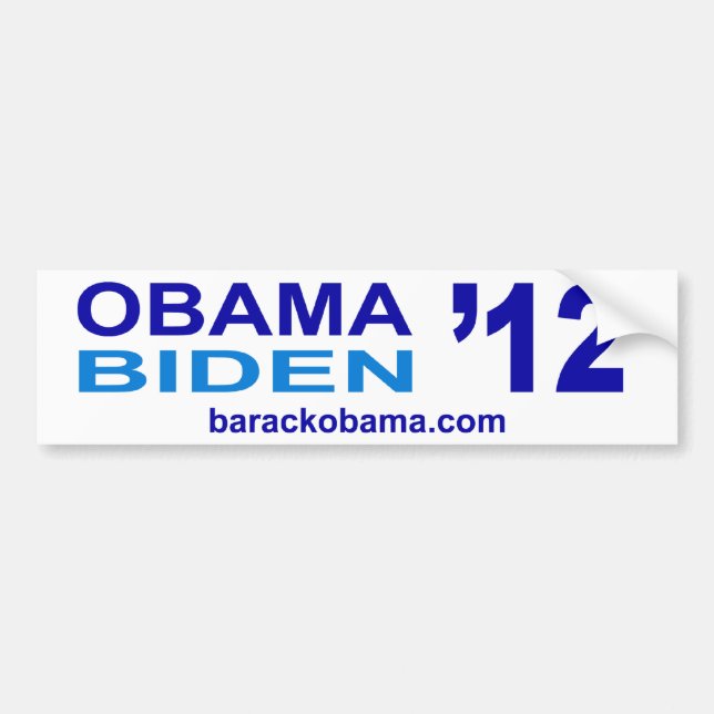Autoaufkleber 2012 Obama Biden (Vorne)