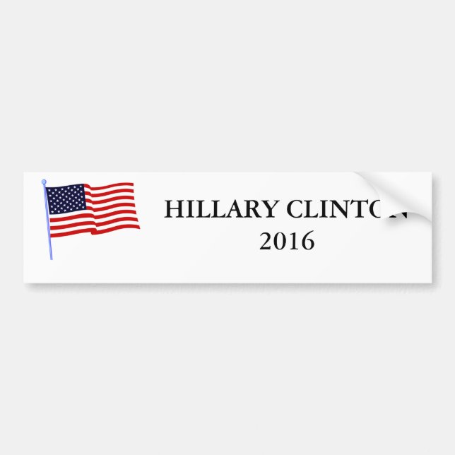 Autoaufkleber 2016 Hillary Clinton (Vorne)