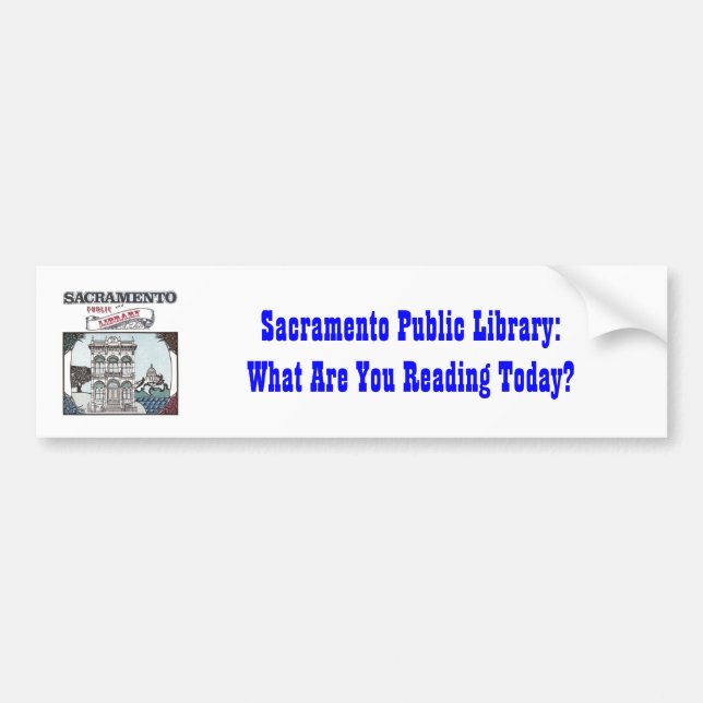 Autoaufkleber allgemeiner Bibliothek Sacramentos (Vorne)