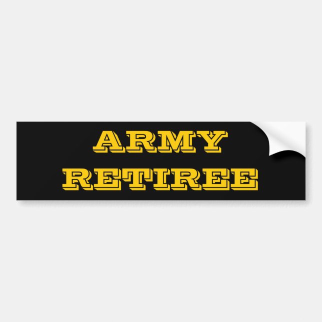Autoaufkleber Army Retiree (Vorne)