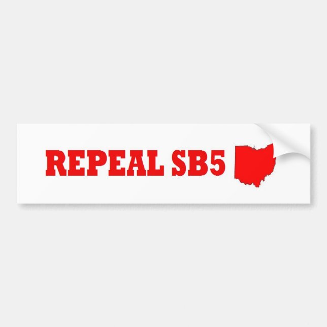 Autoaufkleber Aufhebungs-Ohios SB5 (Vorne)