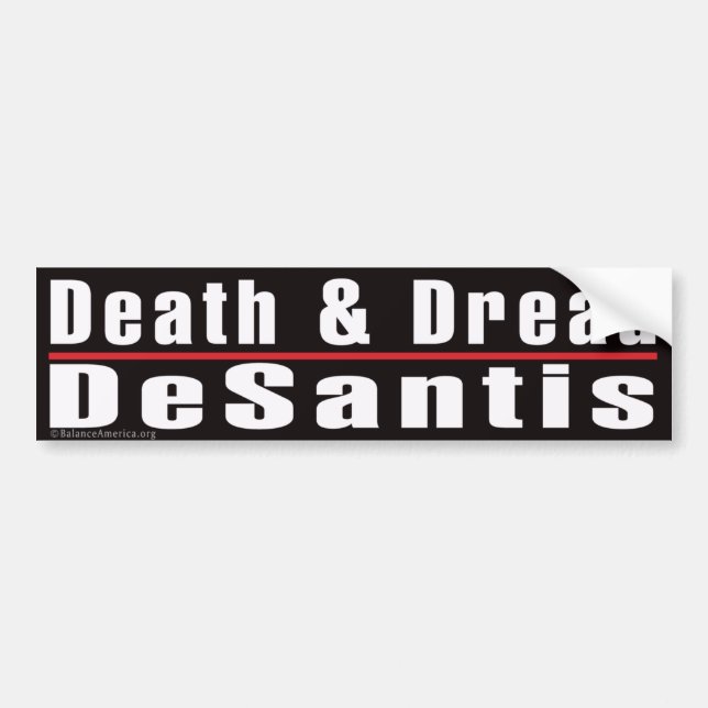 Autoaufkleber "Death and Dread Desantis" (Vorne)