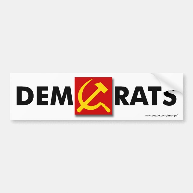 Autoaufkleber der Demokraten "DemRats" (Vorne)