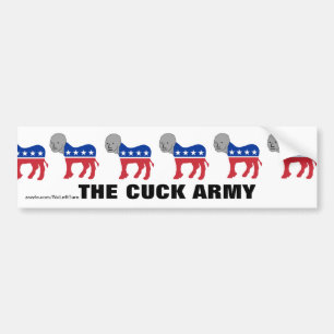 Autoaufkleber der Demokraten NPC Cuck Army