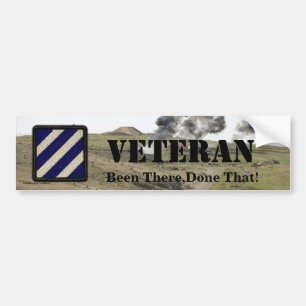 Autoaufkleber der Infanteriedivision veterans