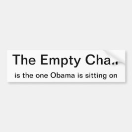 Autoaufkleber - der leere Stuhl