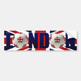 Autoaufkleber der Londoner Fußballflagge
