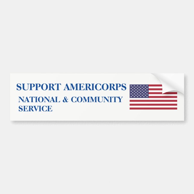 AUTOAUFKLEBER DER UNTERSTÜTZUNGSAMERICORPS (Vorne)