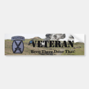 Autoaufkleber der Veteranen der Bergabteilung