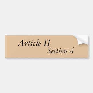 Autoaufkleber des Abschnitts 4 des Artikel-II