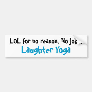 Autoaufkleber des Gelächter-Yoga-LOL