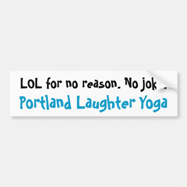 Autoaufkleber des Portland-Gelächter-Yoga-LOL (Vorne)