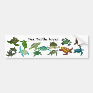 Autoaufkleber des Seeschildkröte-Liebhabers 2