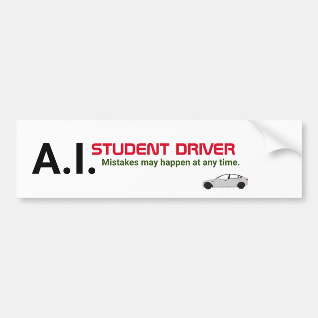 Autoaufkleber des selbstfahrenden Fahrzeugs (Vorne)
