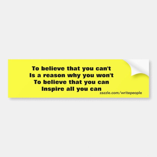 Autoaufkleber des Selbstvertrauens (Vorne)