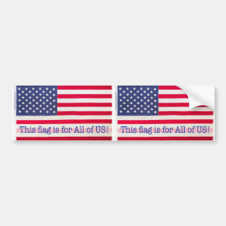 Autoaufkleber-Diese Flagge ist für alle von uns! Autoaufkleber