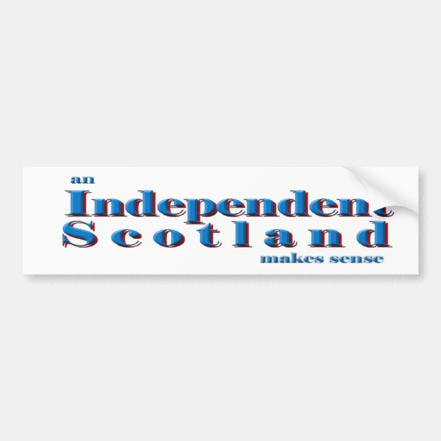 Autoaufkleber ein unabhängiges Schottland ist (Vorne)