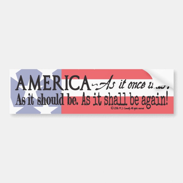 Autoaufkleber "eines amerikanischen Toasts" (Vorne)